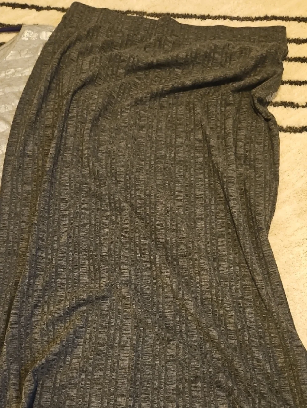 Lisa Rinna Collection Charcoal Ribbed Two-Piece Set - Picture 2 of 6